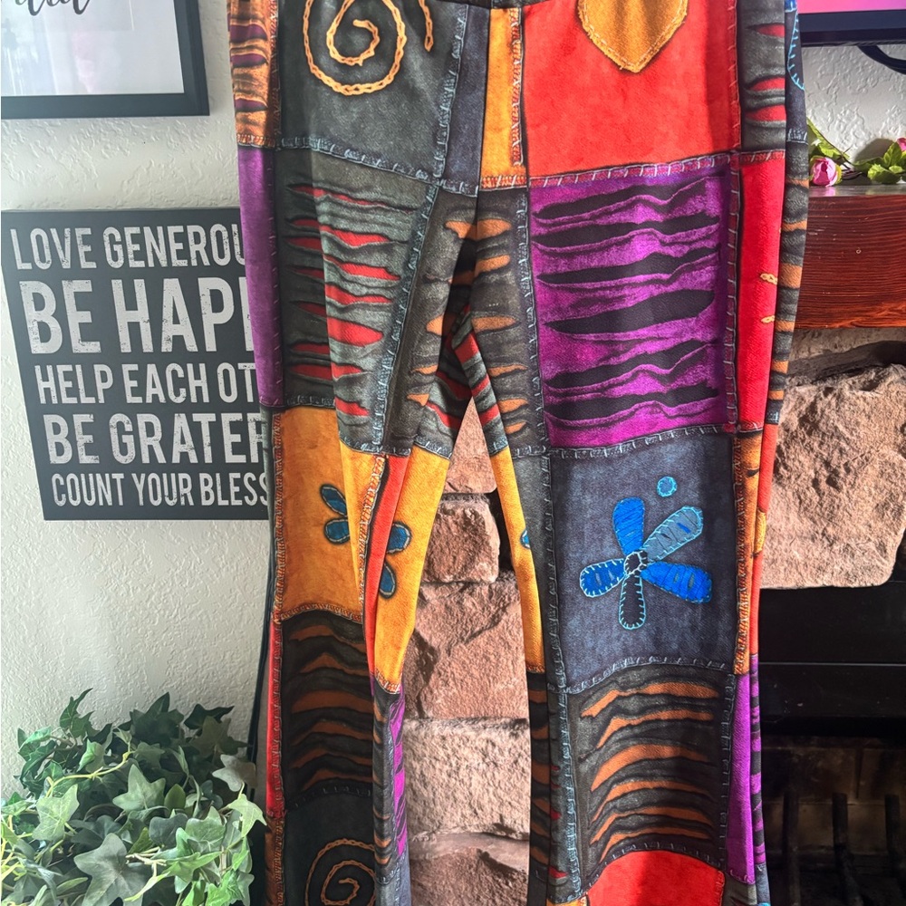 Colorful Patchwork Pants